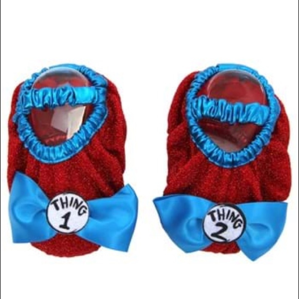 Dr. Seuss Cat in the Hat: Thing 1&2 Costume Shoe Covers Kids - Picture 3 of 7
